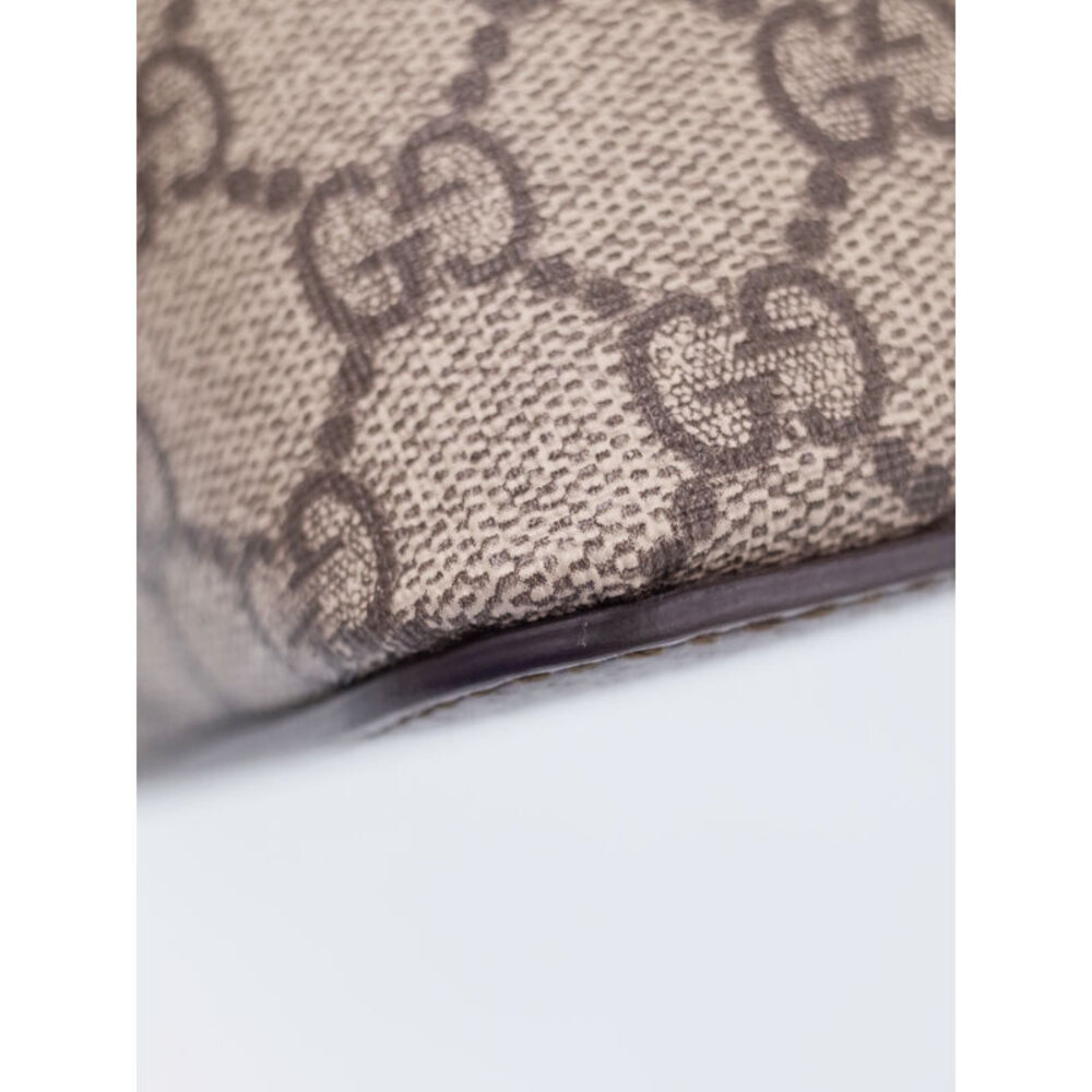 Gucci Ophidia top handle bag beige ebony GG Supreme brown leather Web
